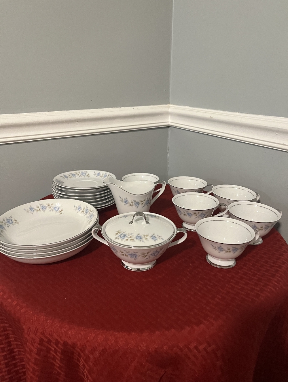 🩷 Vintage Lennold Fine China Made in Japan, Rhapsody 1812 China, Blue
